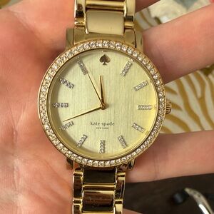 Kate Spade Gold Women's Watch with Crystal Accents